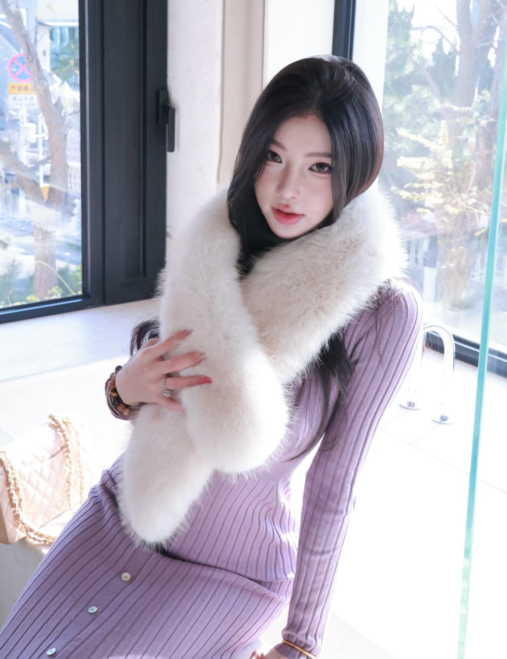 Autumn and winter wool mermaid knitted christmas dress