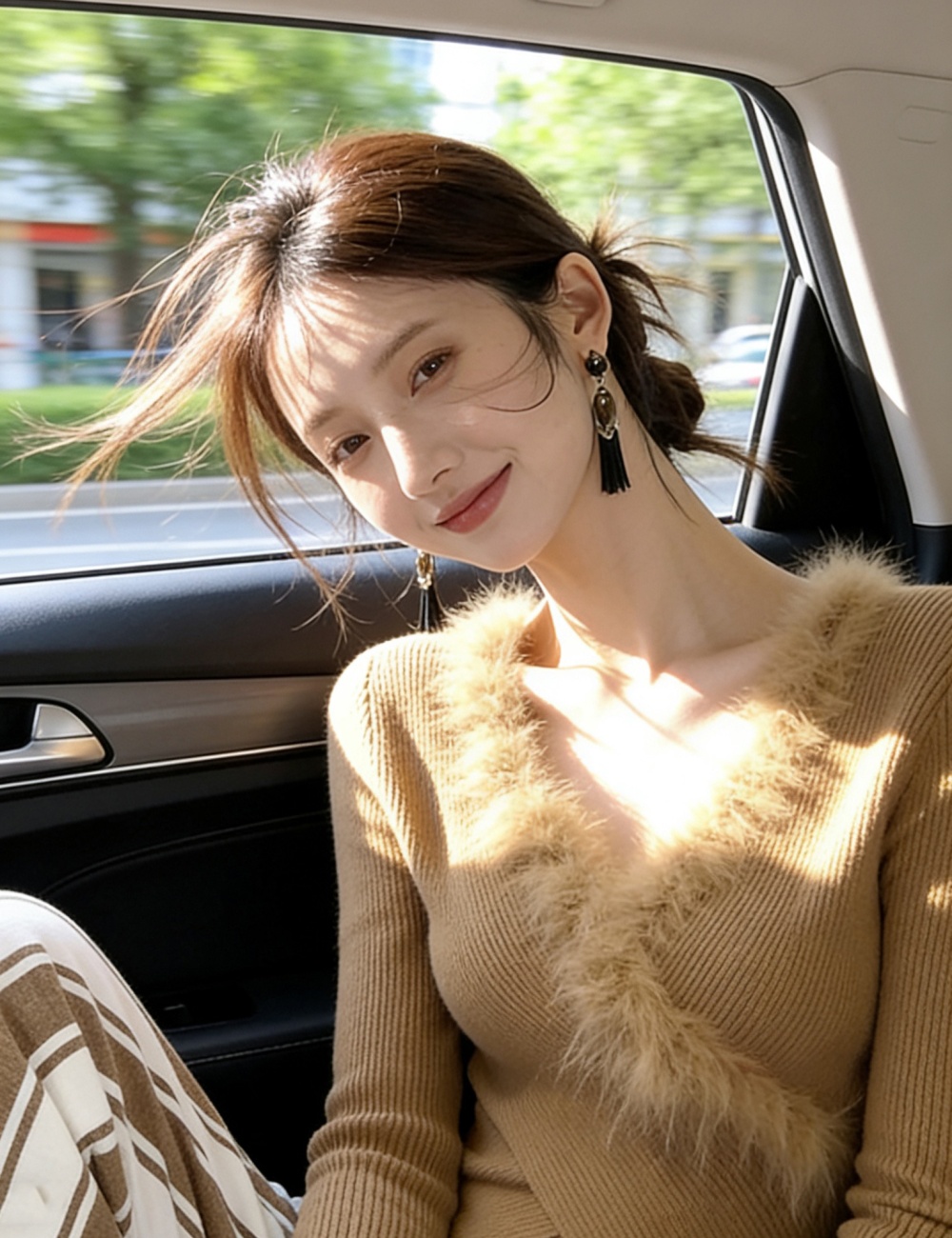 Elmo cross tops long sleeve knitted bottoming shirt