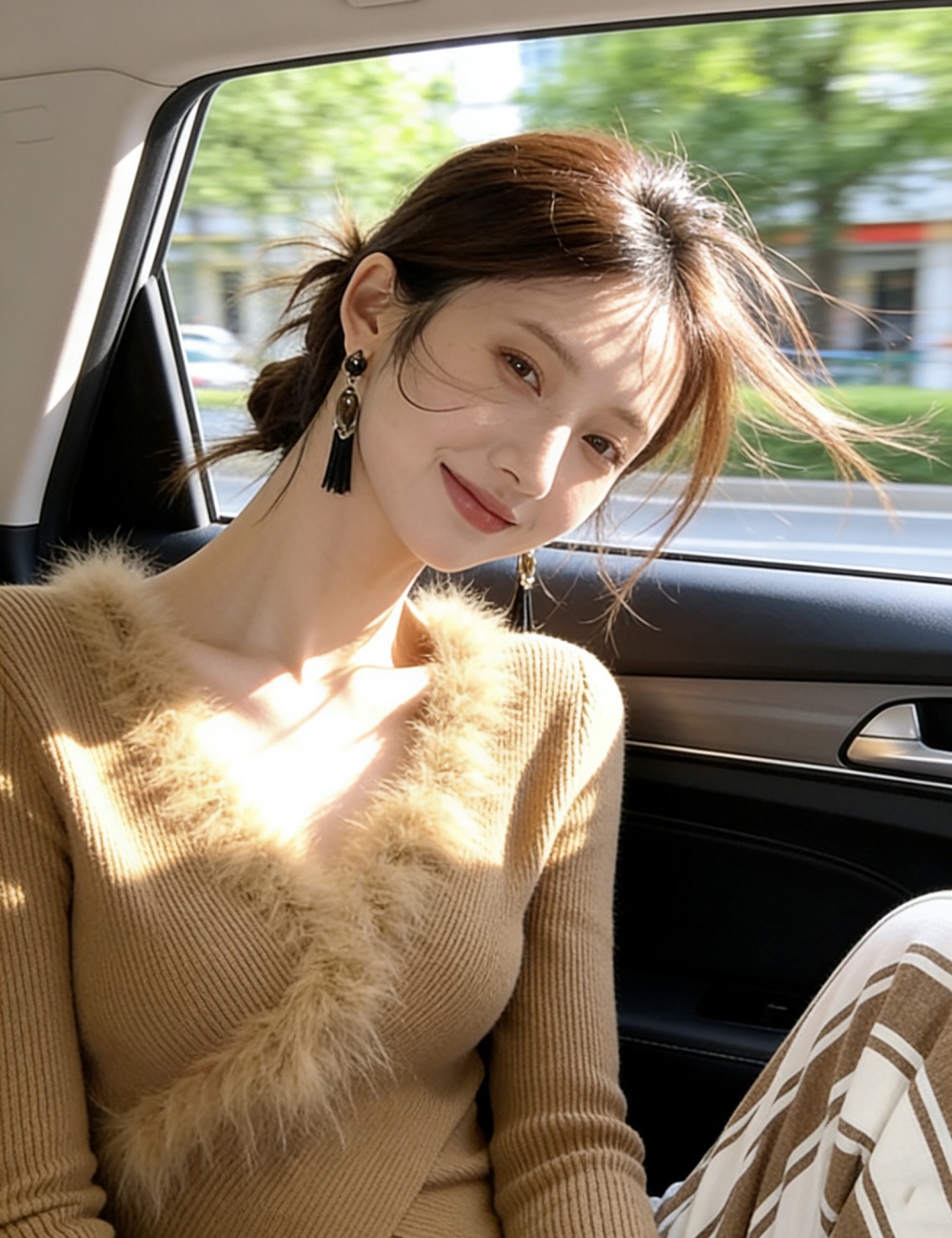 Elmo cross tops long sleeve knitted bottoming shirt