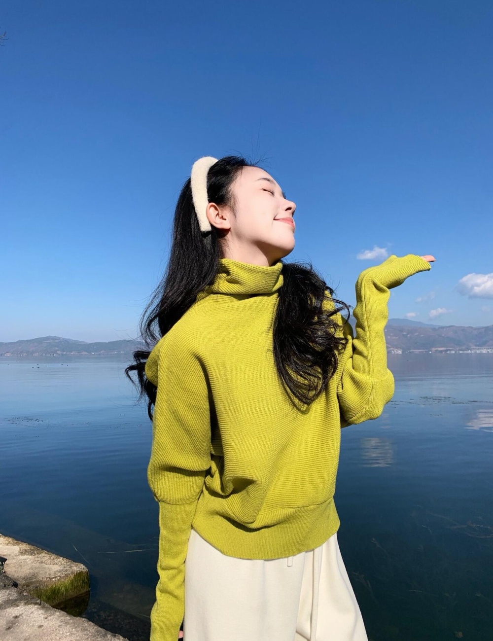 Inside the ride winter niche half high collar sweater