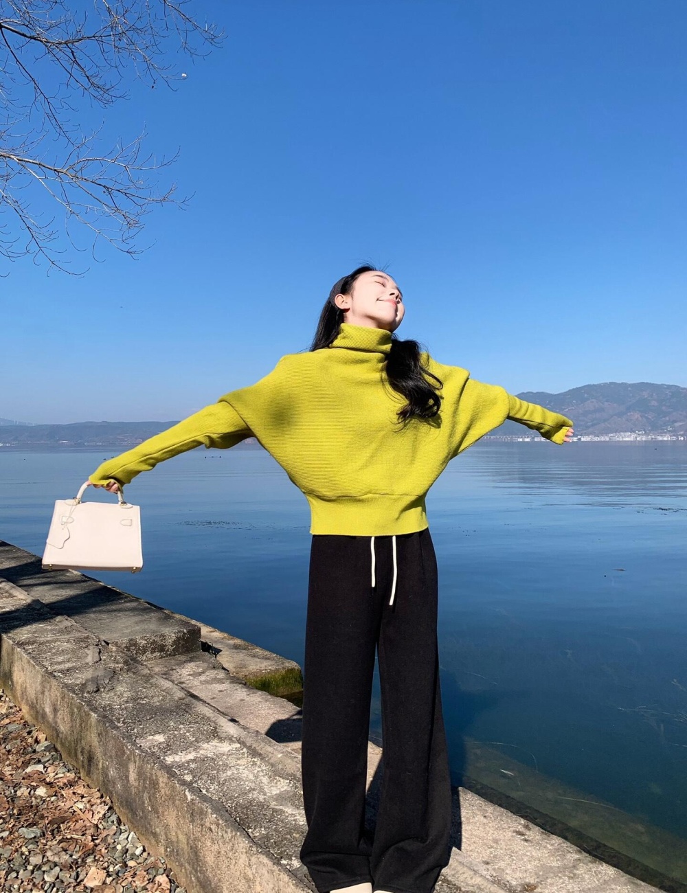 Inside the ride winter niche half high collar sweater