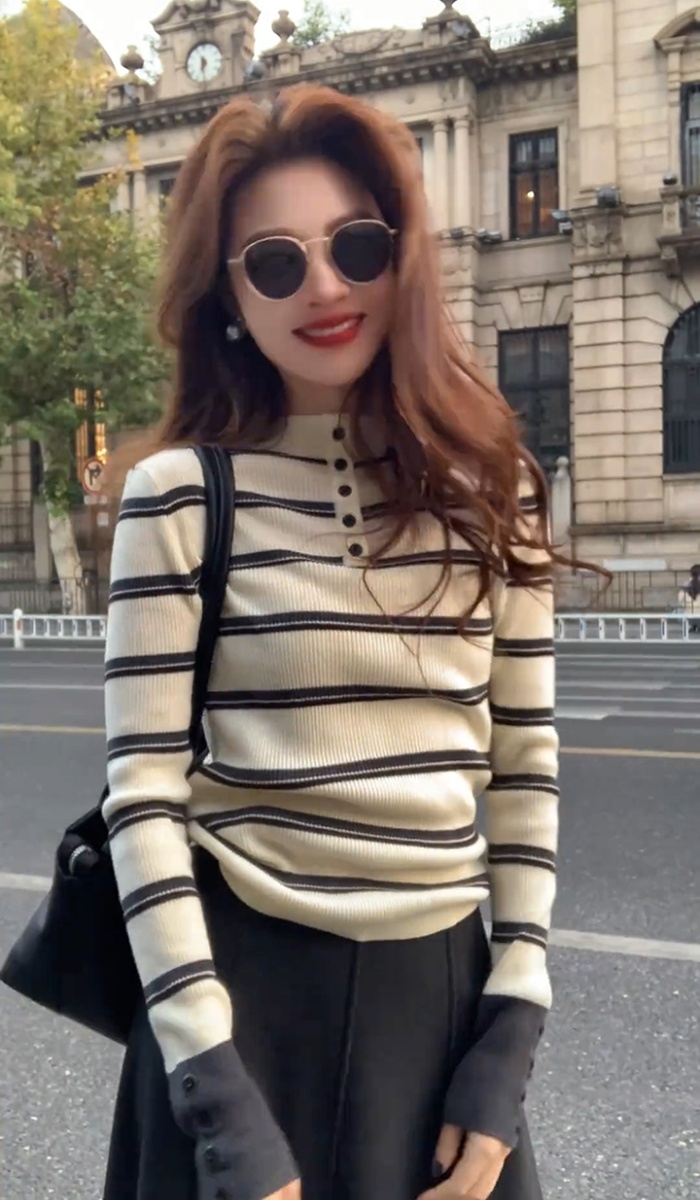Pure winter fashion all-match knitted sweater for women