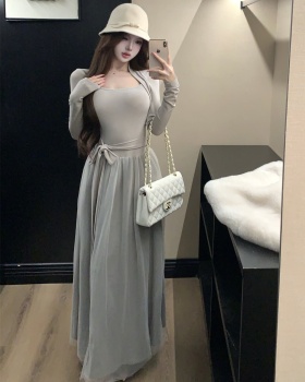 Autumn and winter with chest pad jumpsuit gauze waistcoat