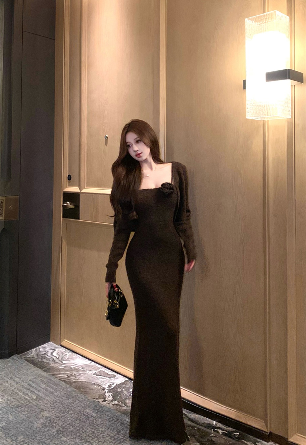 Long dress 2pcs set for women