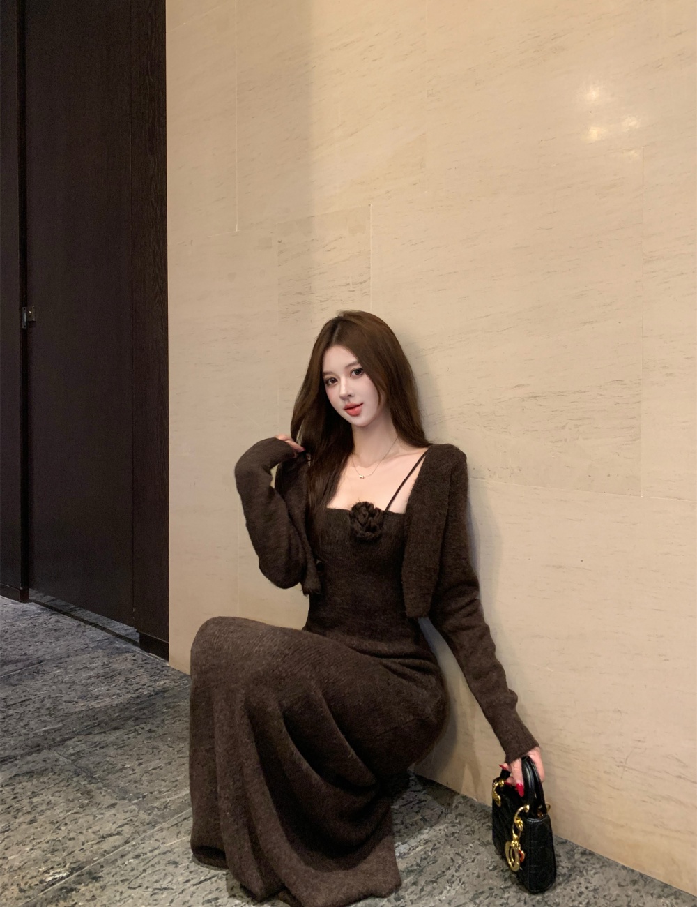 Long dress 2pcs set for women