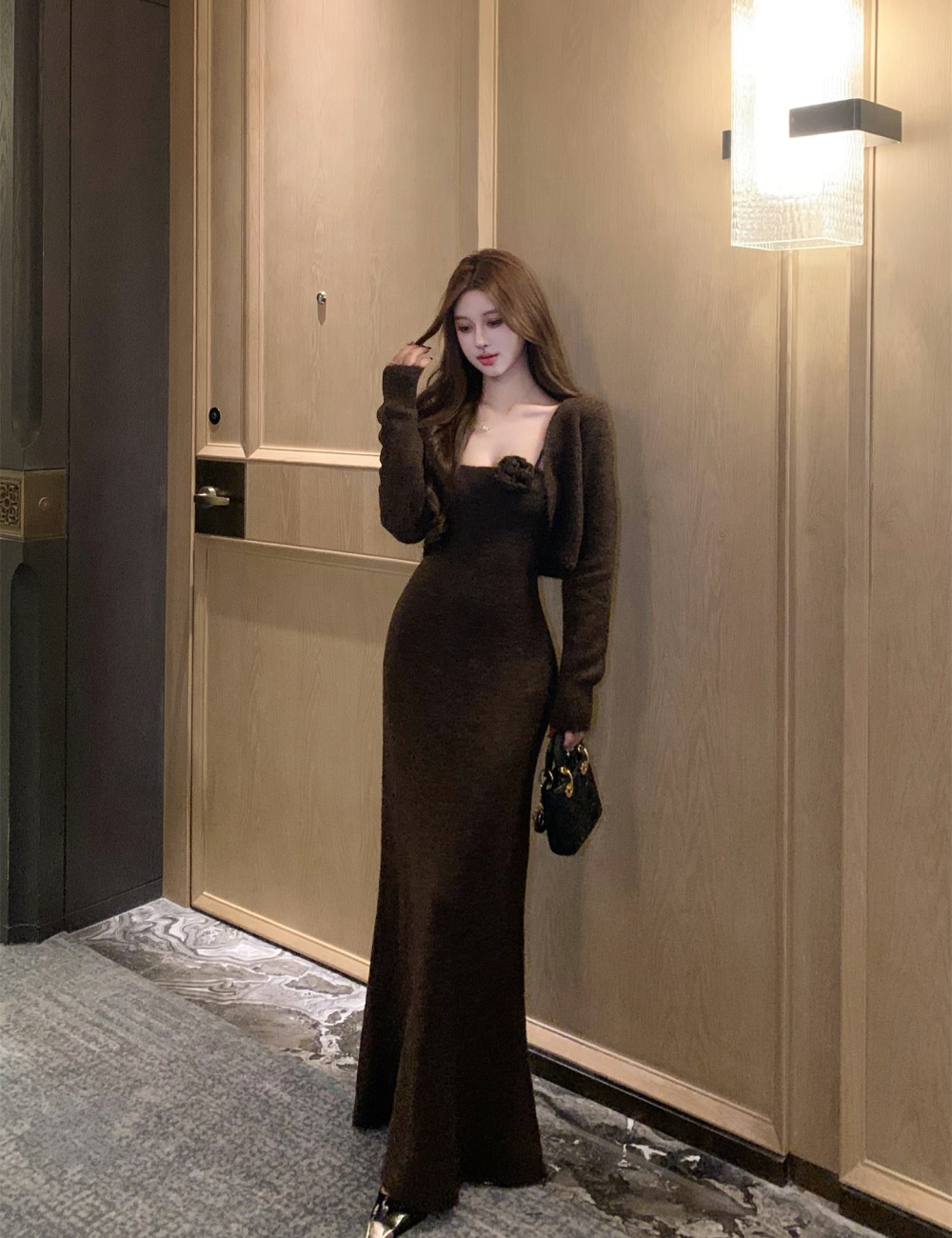 Long dress 2pcs set for women