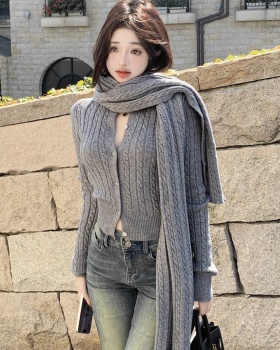 Twist cardigan autumn and winter sweater for women