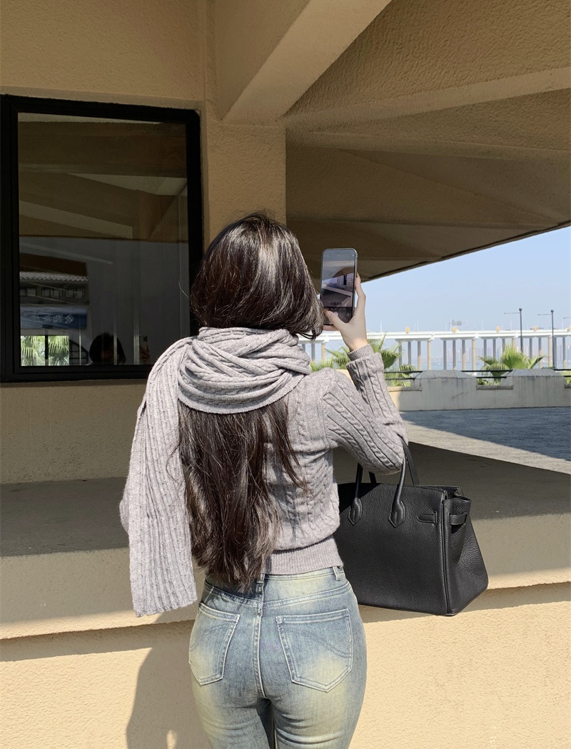 Twist cardigan autumn and winter sweater for women