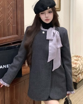 Light luxury skirt streamer coat 2pcs set