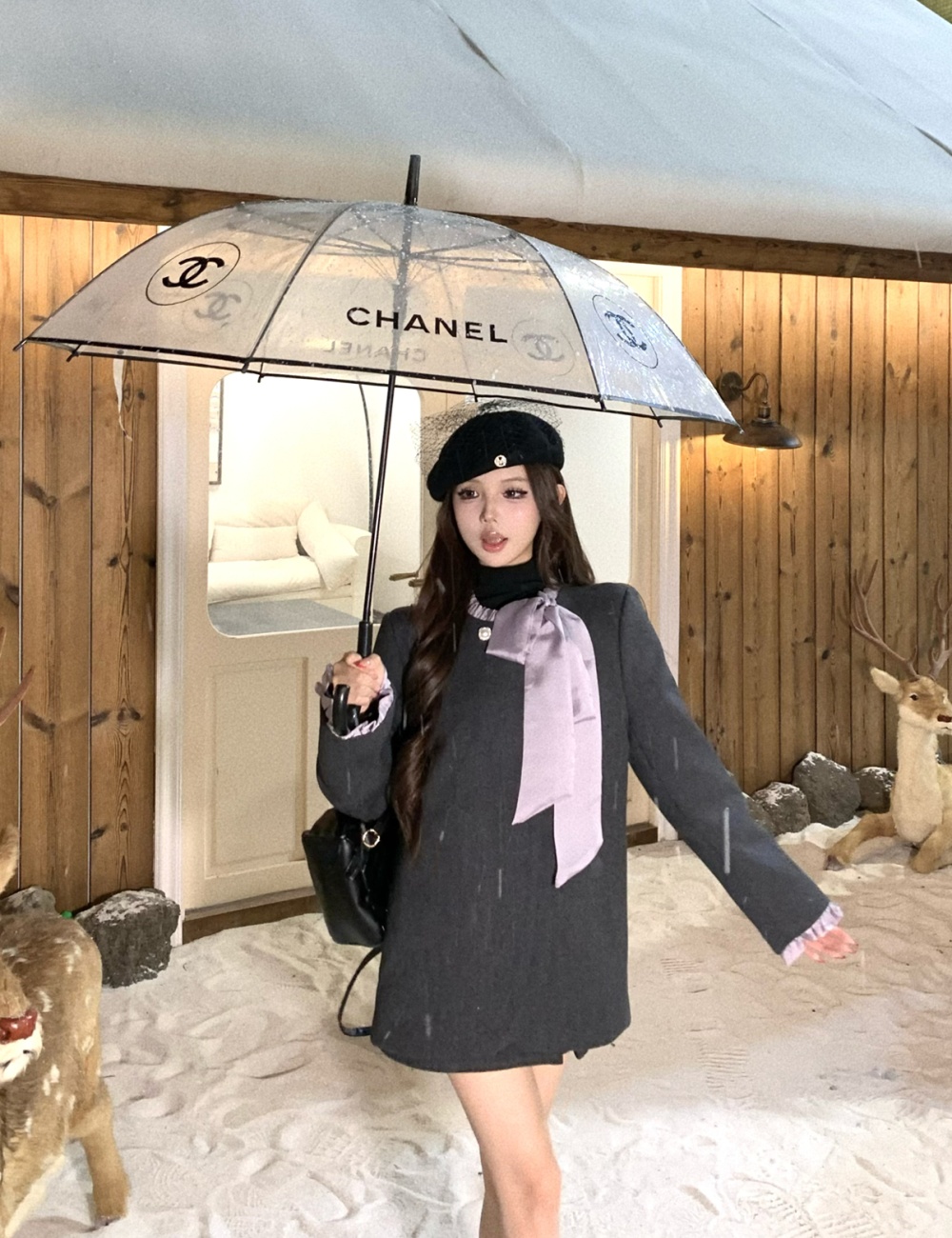 Light luxury skirt streamer coat 2pcs set