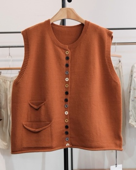 Retro colors vest fashion all-match waistcoat for women