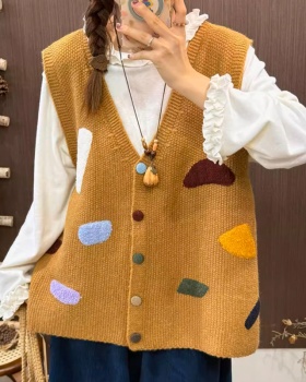 Knitted show young retro cardigan loose niche sweater