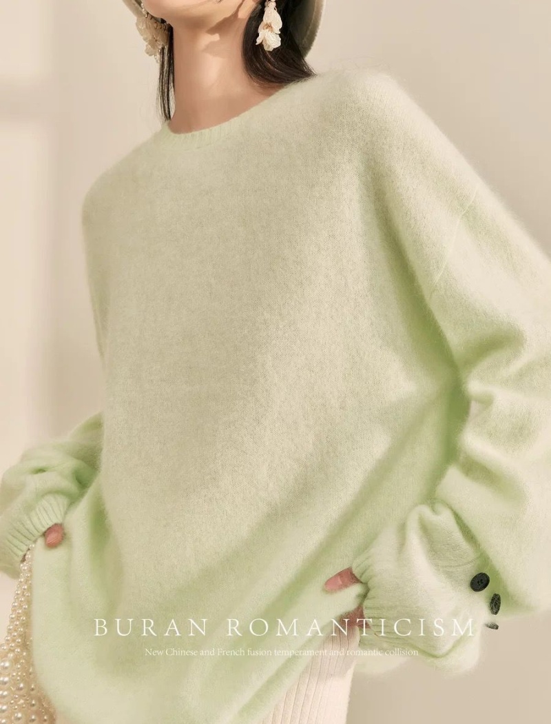 Simple knitted tops autumn sweater for women