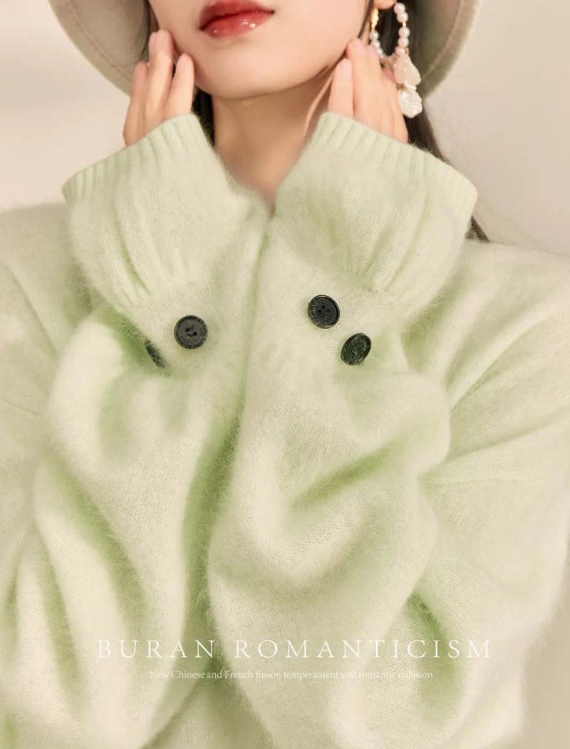 Simple knitted tops autumn sweater for women