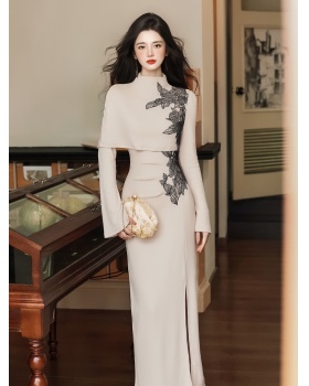 Chinese style cheongsam long dress for women