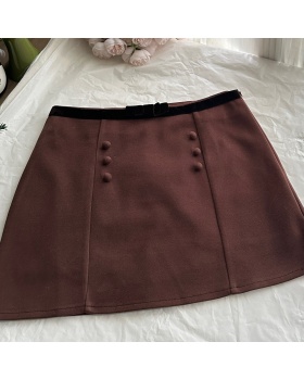 High waist slim short skirt for women