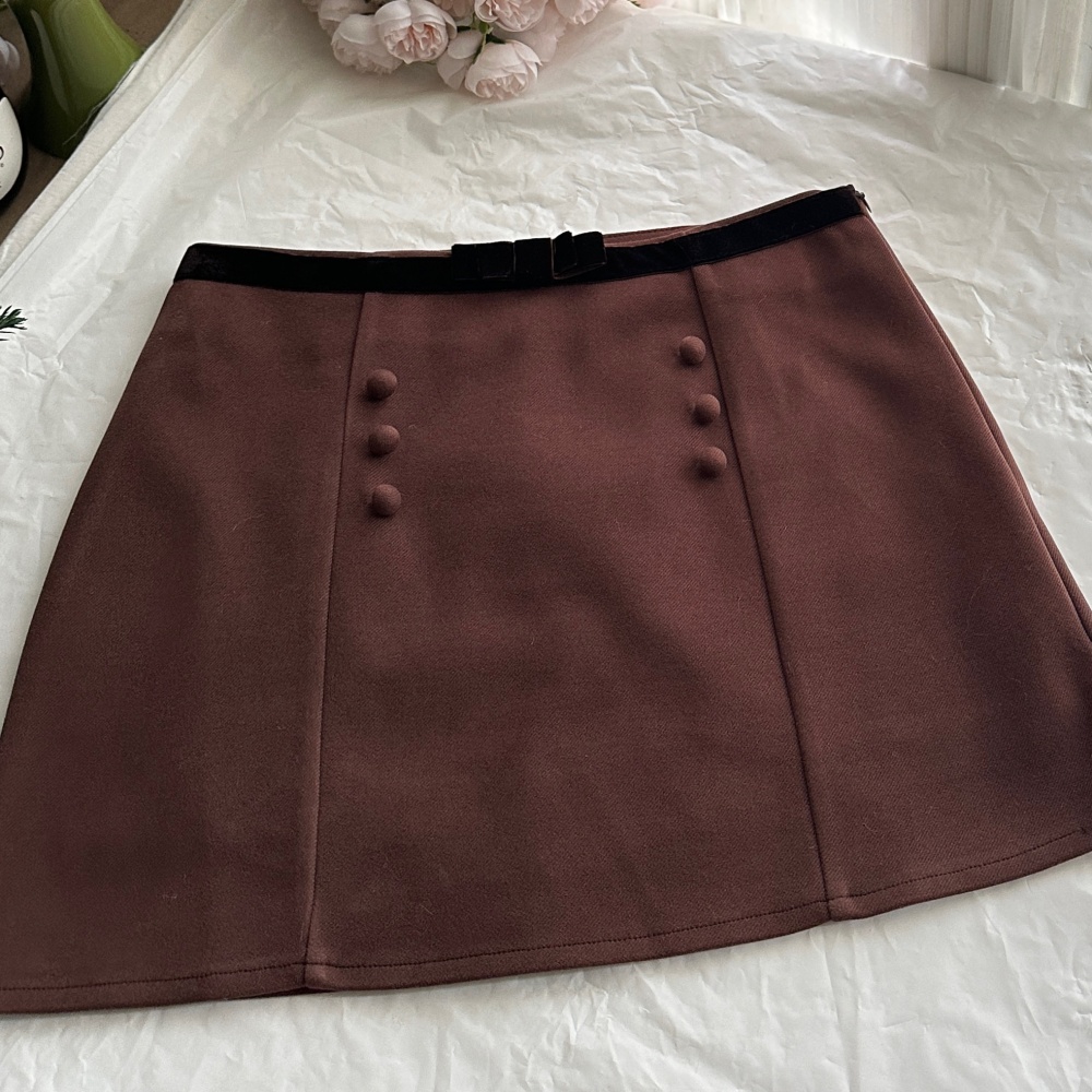High waist slim short skirt for women