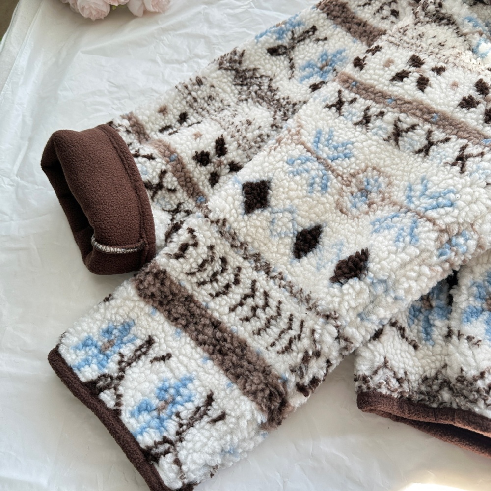 Winter hooded coat lambs wool cotton coat for women