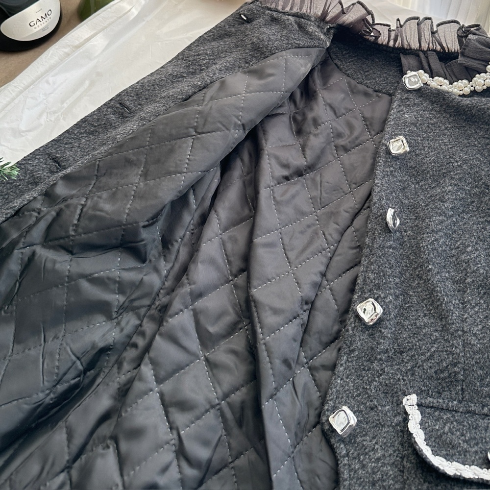 Chanelstyle coat autumn short skirt a set for women