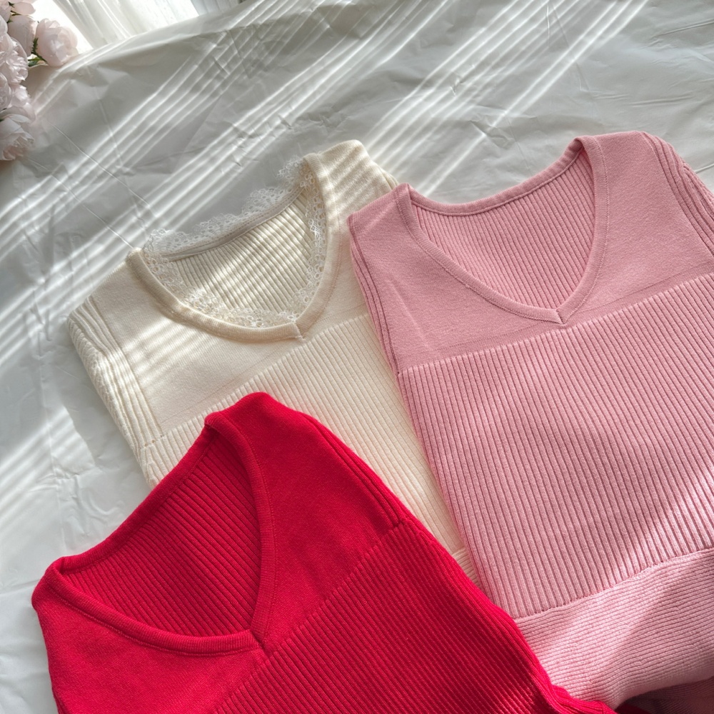 Pinched waist A-line dress knitted stereoscopic sweater dress