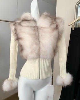 Slim autumn and winter coat France style sweater for women