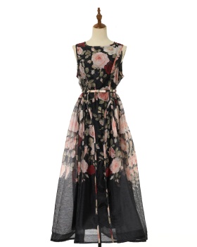 Temperament fashion elegant jacquard dress