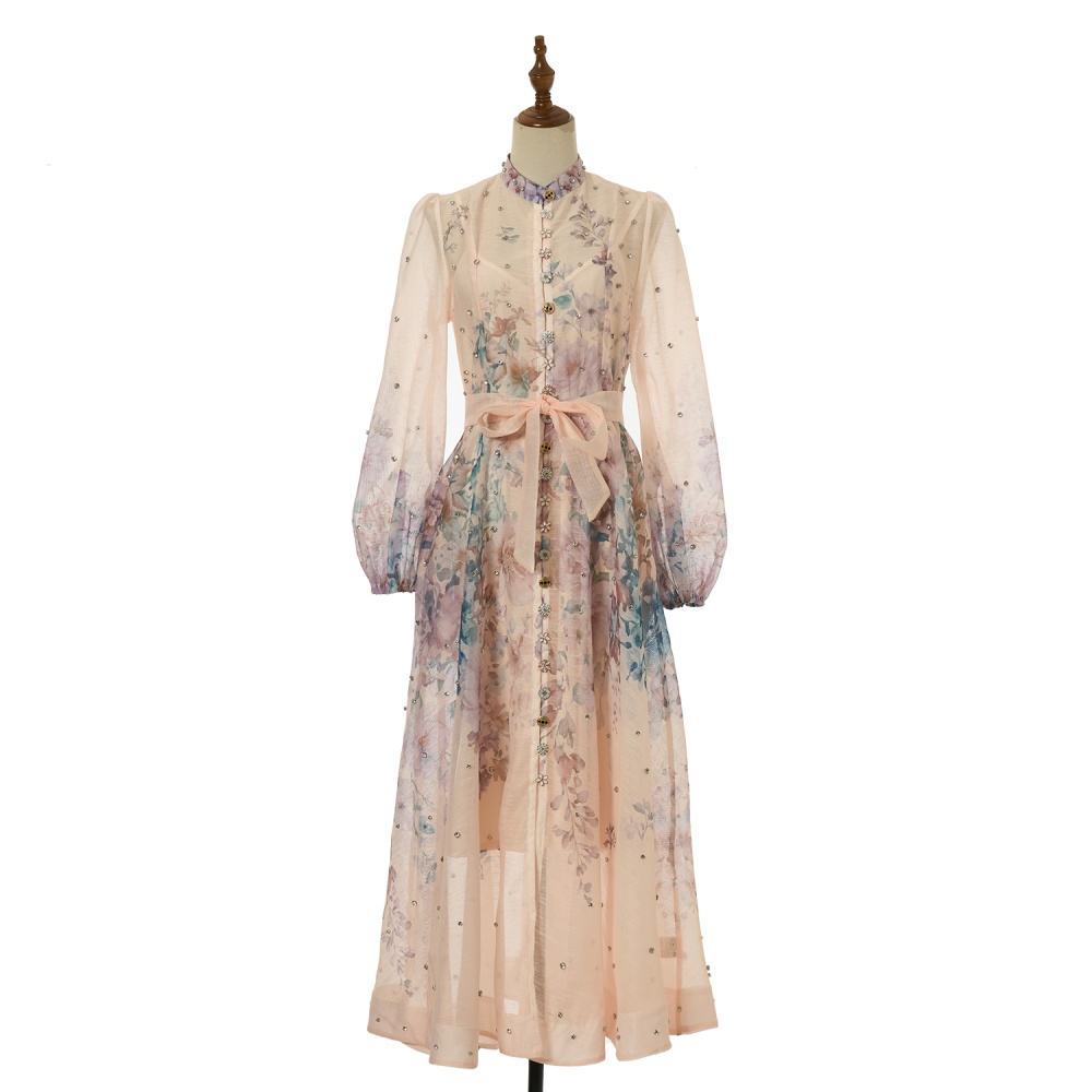 Long big skirt diamond dress