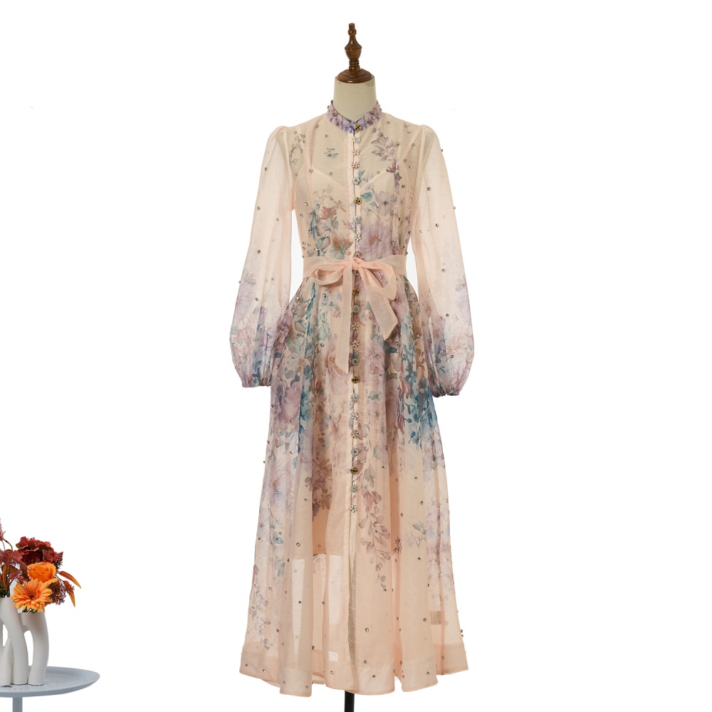 Long big skirt diamond dress