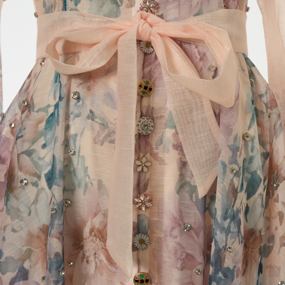 Long big skirt diamond dress