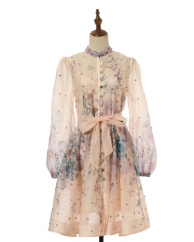 Diamond big skirt short dress