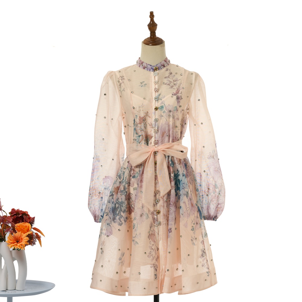 Diamond big skirt short dress