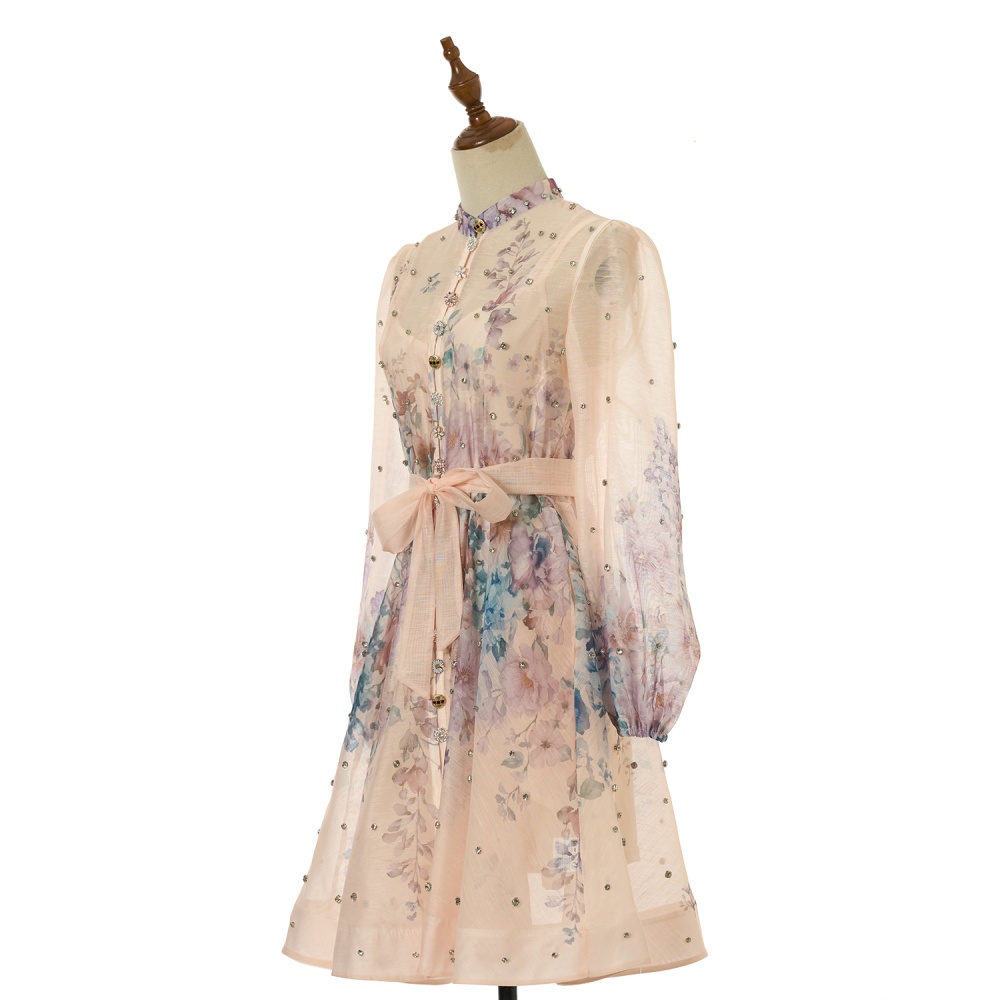 Diamond big skirt short dress