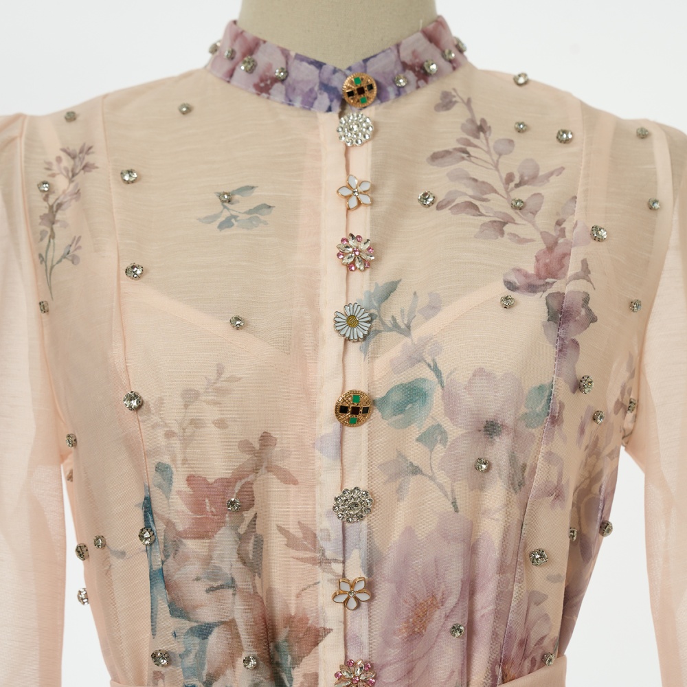 Diamond big skirt short dress