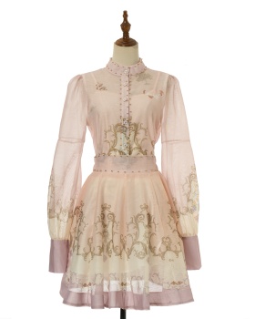 Temperament short skirt elegant short skirt 3pcs set