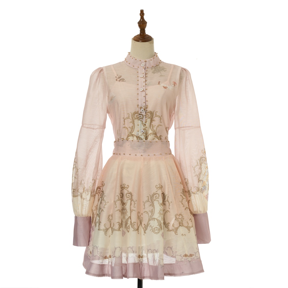 Temperament short skirt elegant short skirt 3pcs set