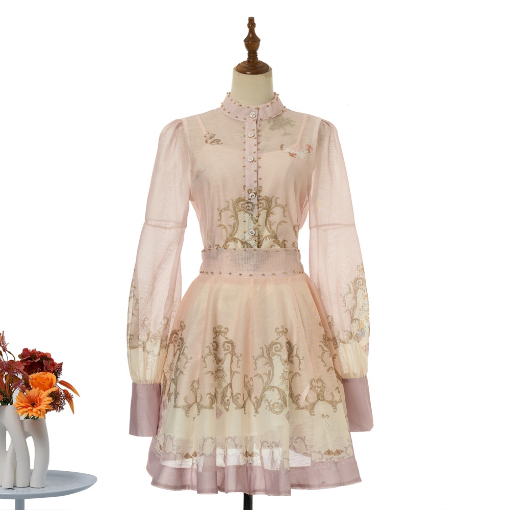 Temperament short skirt elegant short skirt 3pcs set