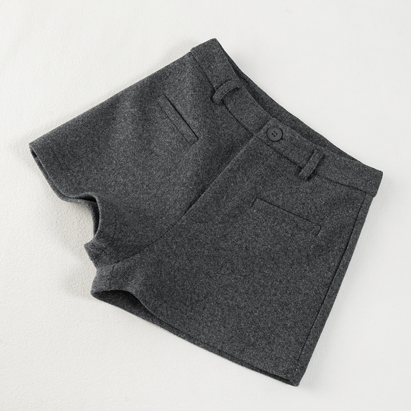 Woolen autumn and winter boots Casual shorts for women