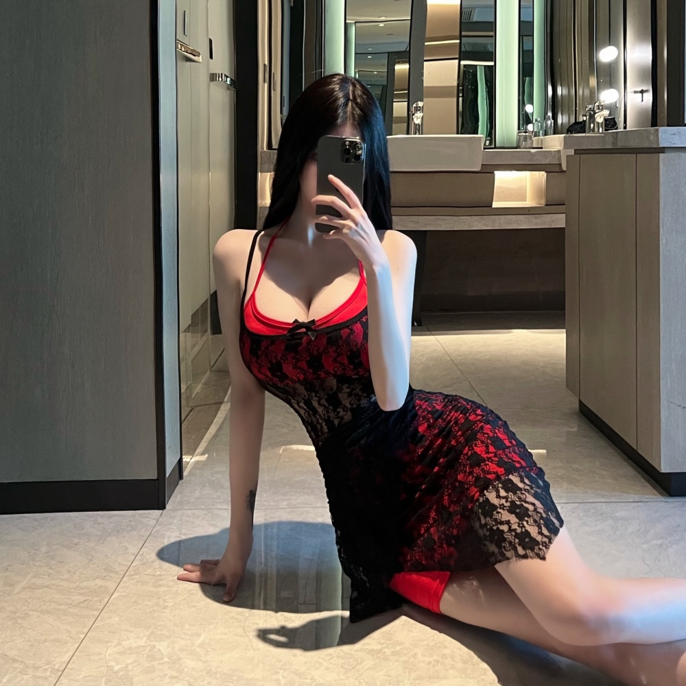 Lace sling tight double spicegirl package hip dress for women