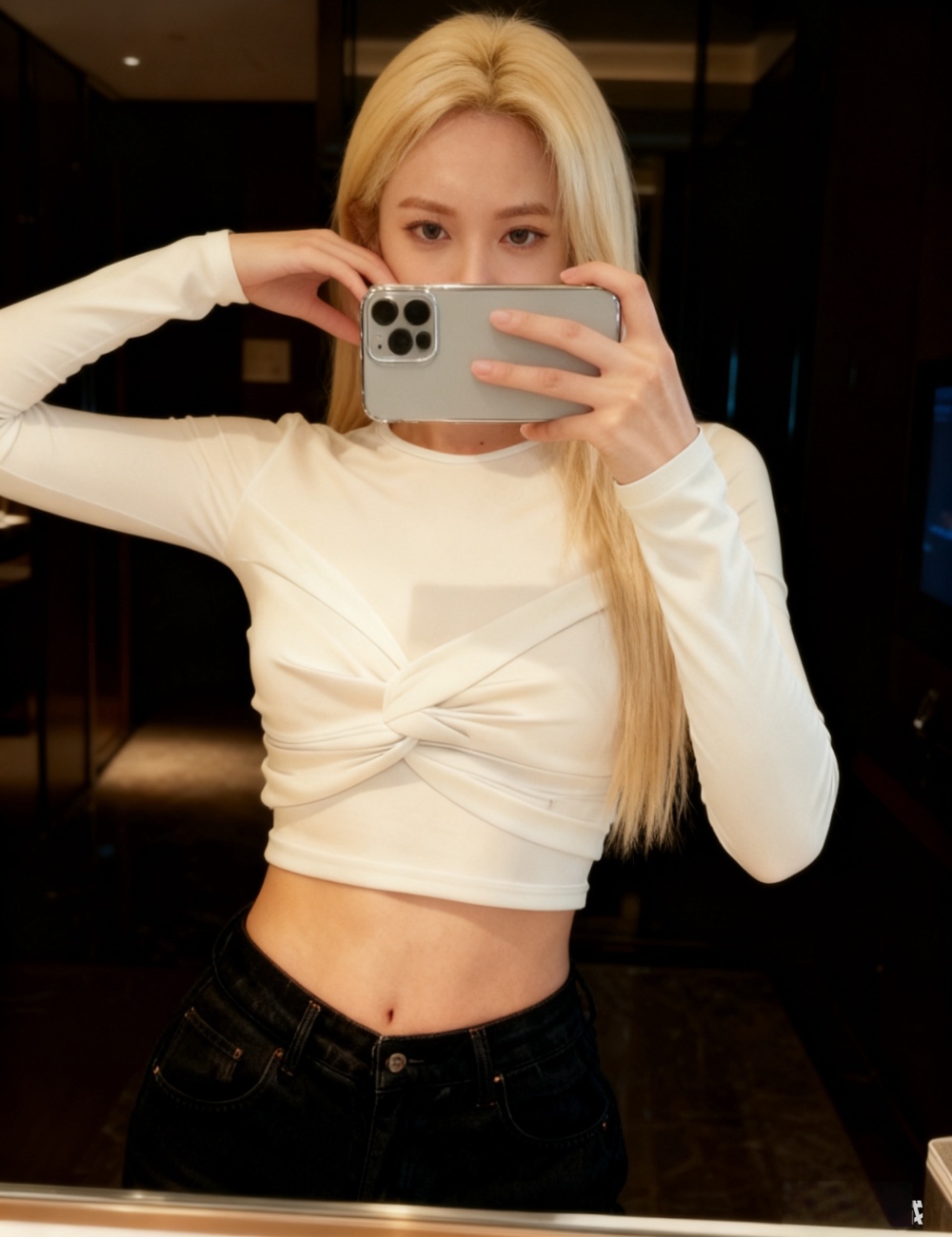 Spicegirl short slim white long sleeve tops for women