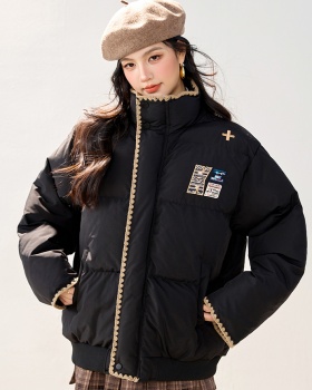 Down retro coat winter embroidery cotton coat
