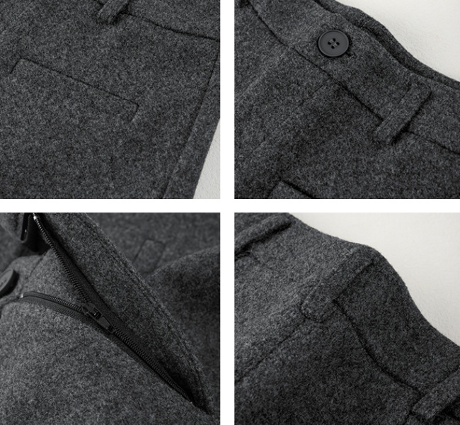 Woolen Casual high waist pants thick shorts for women