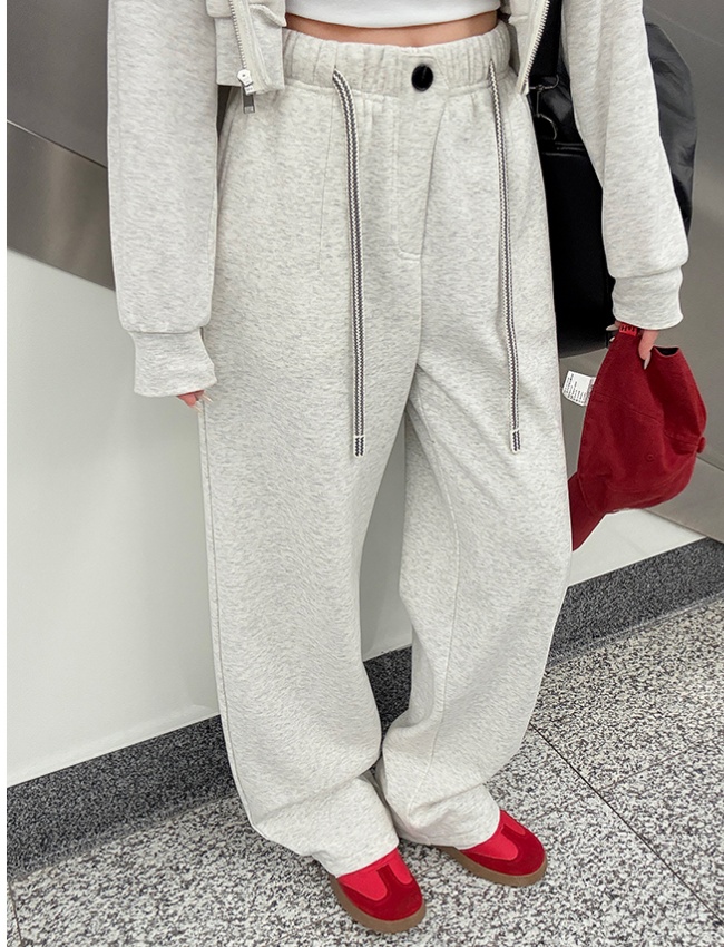 Thick loose wide leg pants Casual sweatpants for women