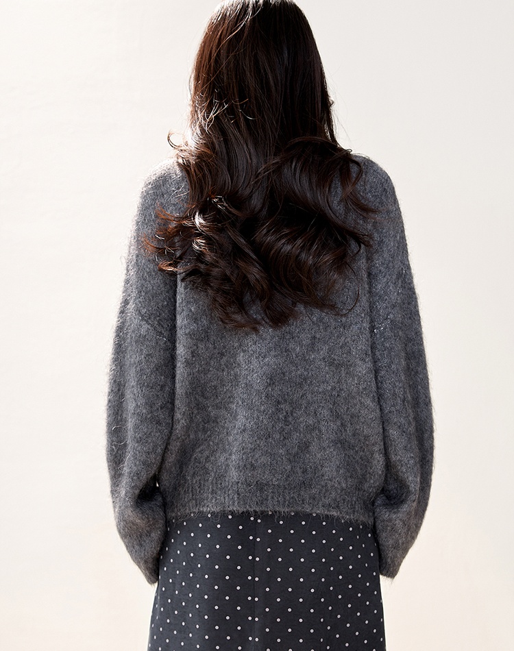 Sequins slim jacquard sweater for women