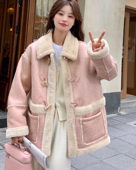 Thick lambs wool cotton coat winter coat for women