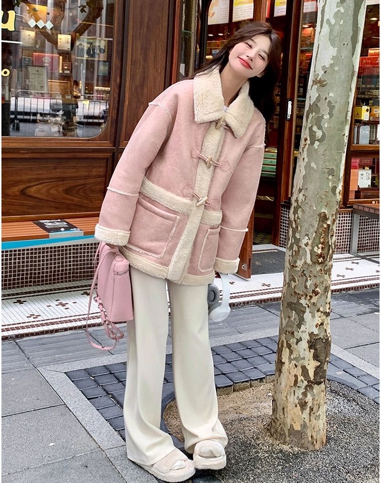 Thick lambs wool cotton coat winter coat for women