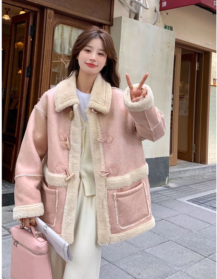 Thick lambs wool cotton coat winter coat for women