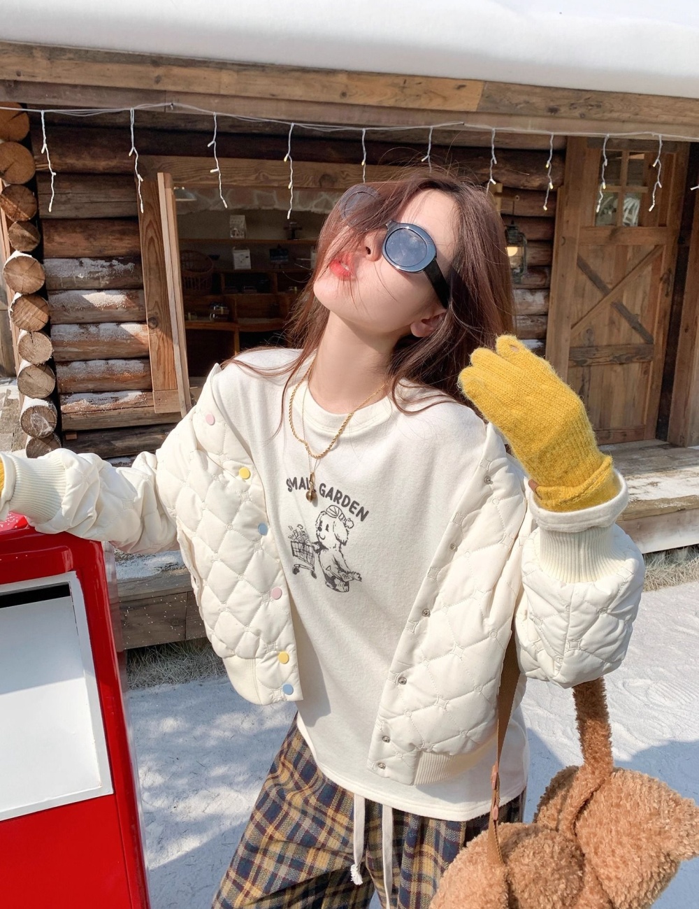 Cotton printing loose tops spring pure cotton T-shirt