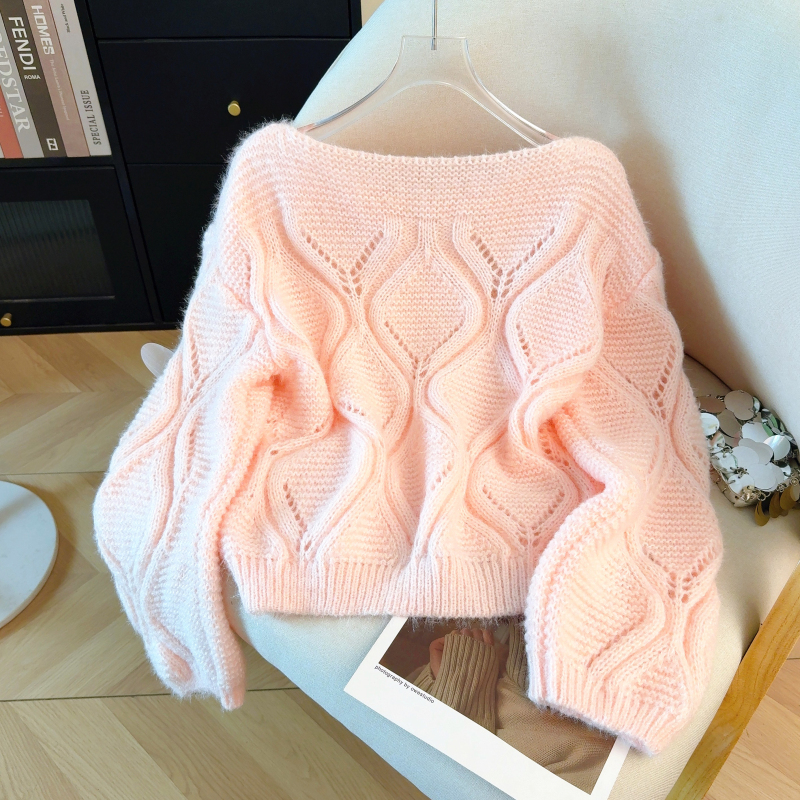 Stereoscopic spring sweater unique tender tops for women