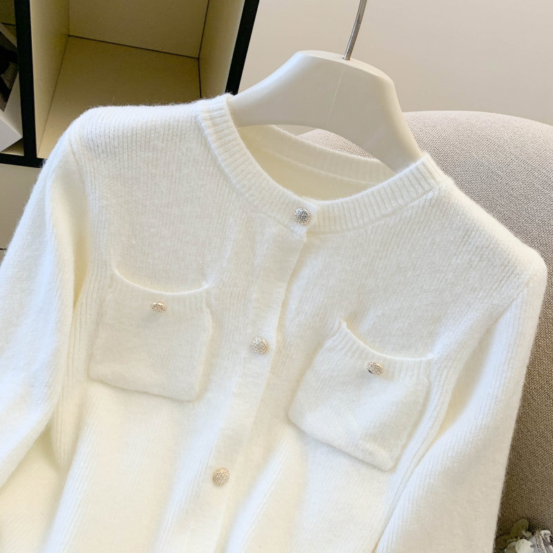 France style chanelstyle cardigan knitted sweater for women