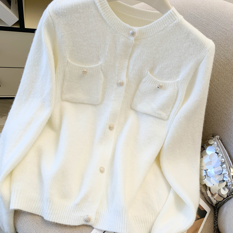 France style chanelstyle cardigan knitted sweater for women